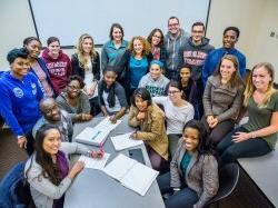 Group of students sitting in a Public Health classroom